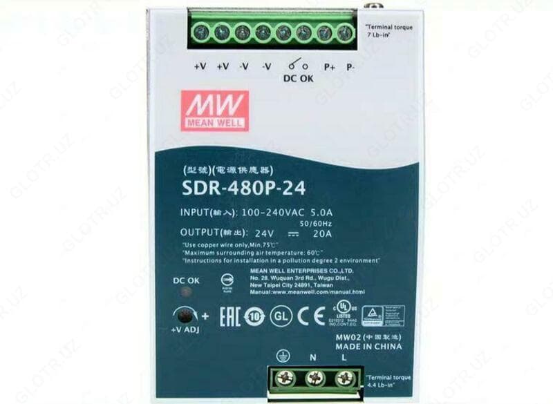 SDR-480P-24 Блок питания MEAN WELL — 2