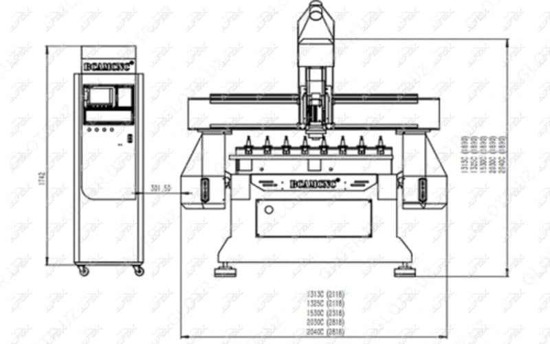 AFX-BCM1325C станок для деревообработки и вывесок — 2