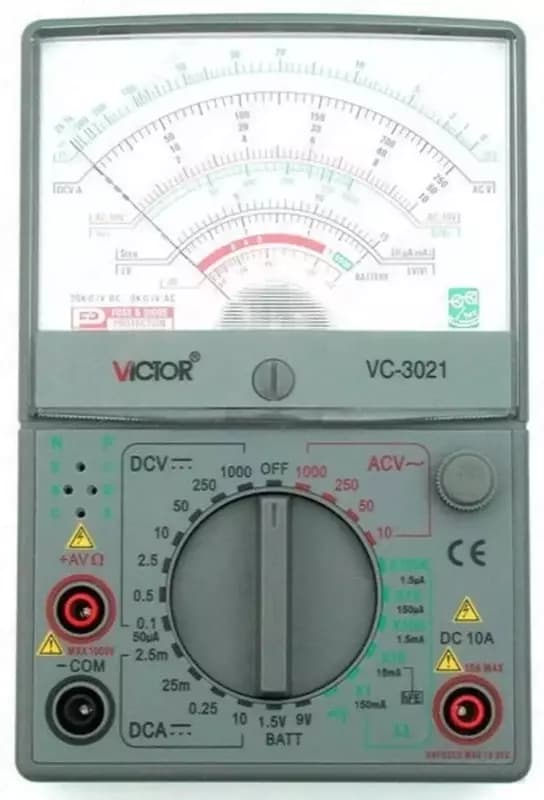 Victor VC3021 — мультиметр аналоговый — 1