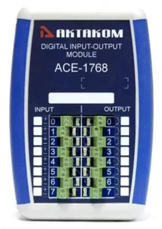 АСЕ-1768 — 8 канальный USB/LAN модуль дискретного ввода-вывода — 1