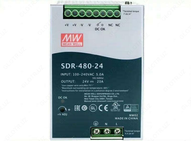 SDR-480-24 Блок питания MEAN WELL — 2