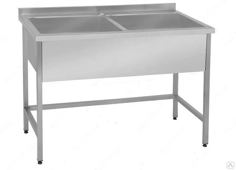 Ванна моечная цельнотянутая 2-х секционная 1100х600х850 — 1