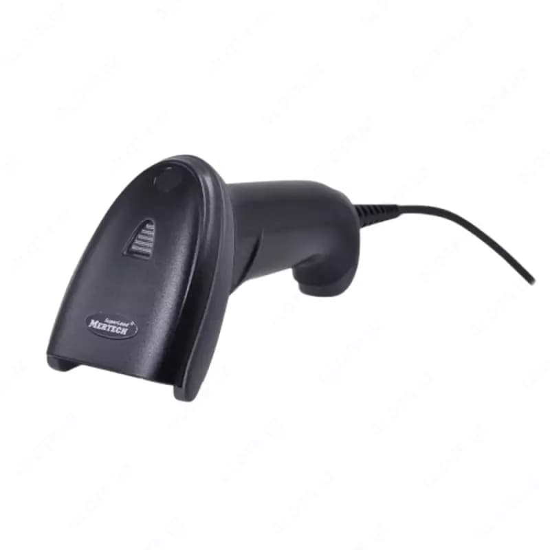 Проводной сканер штрих-кода MERTECH 2210 P2D SUPERLEAD черный 3 м кабель с гибкой подставкой — 2