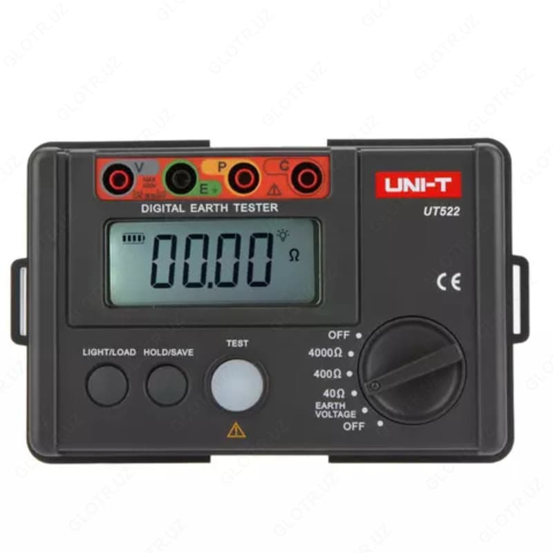 UNI-T UT522 – прибор для измерения сопротивления заземления до 4000 Ом и измерения напряжения заземления до 400 В АС. — 1