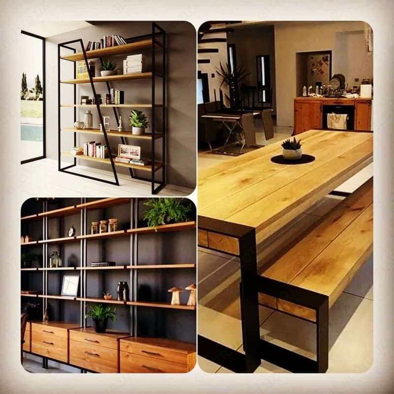 Стеллаж в стиле LOFT — 2