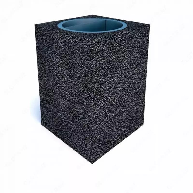 Урна бетонная Square Round (РB1214), мраморная фактура — 2