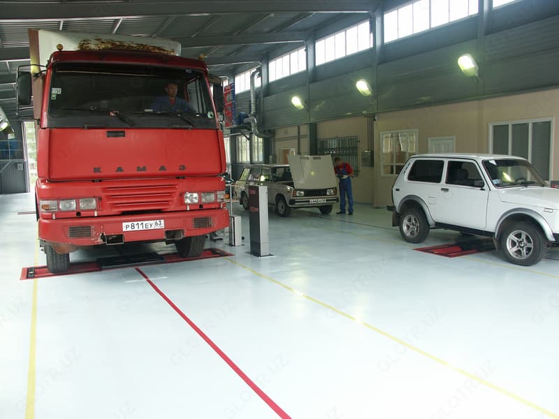 ЛТК-16000 автоматизированная универсальная линия технического контроля для легковых, грузовых большегрузных автомобилей, а также автобусов всех категорий с осевой нагрузкой до 16 тонн. — 4