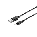Кабель KITs USB 2.0 to Lightning cable, 2A, black, 1m (KITS-W-003)