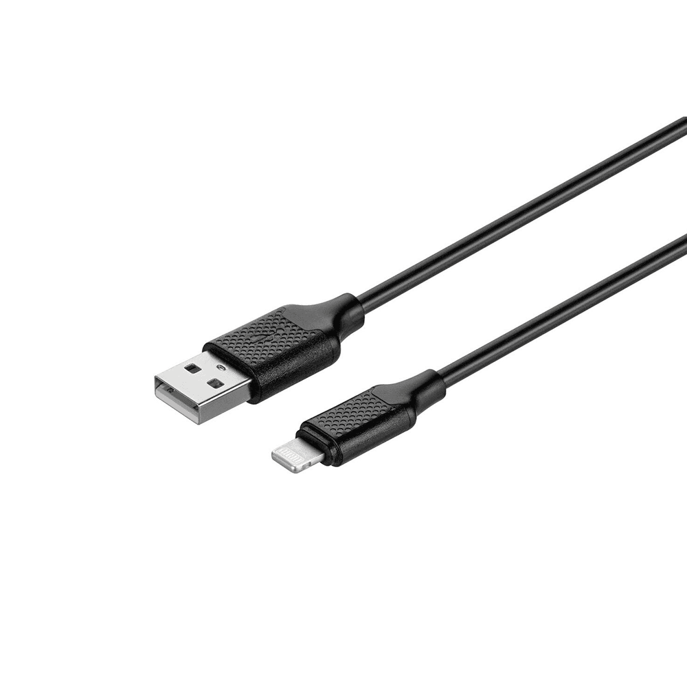 Кабель KITs USB 2.0 to Lightning cable, 2A, black, 1m (KITS-W-003) — 1