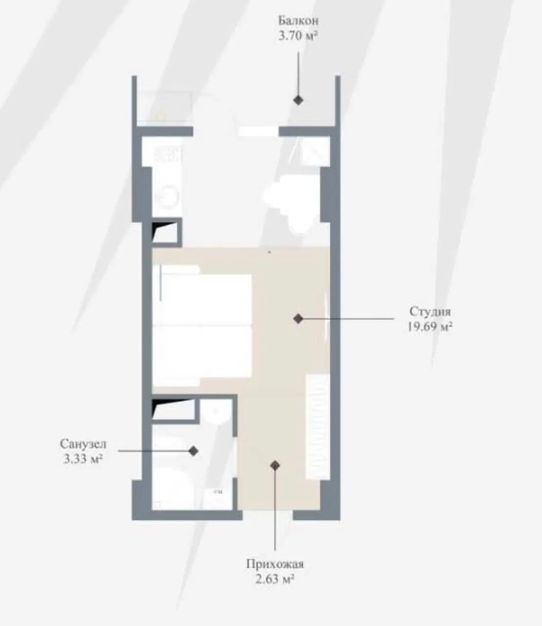 Продаются 2 квартиры в ЖК Imperial Club City  Ориентир: Ц-2, Алайский рынок — 1