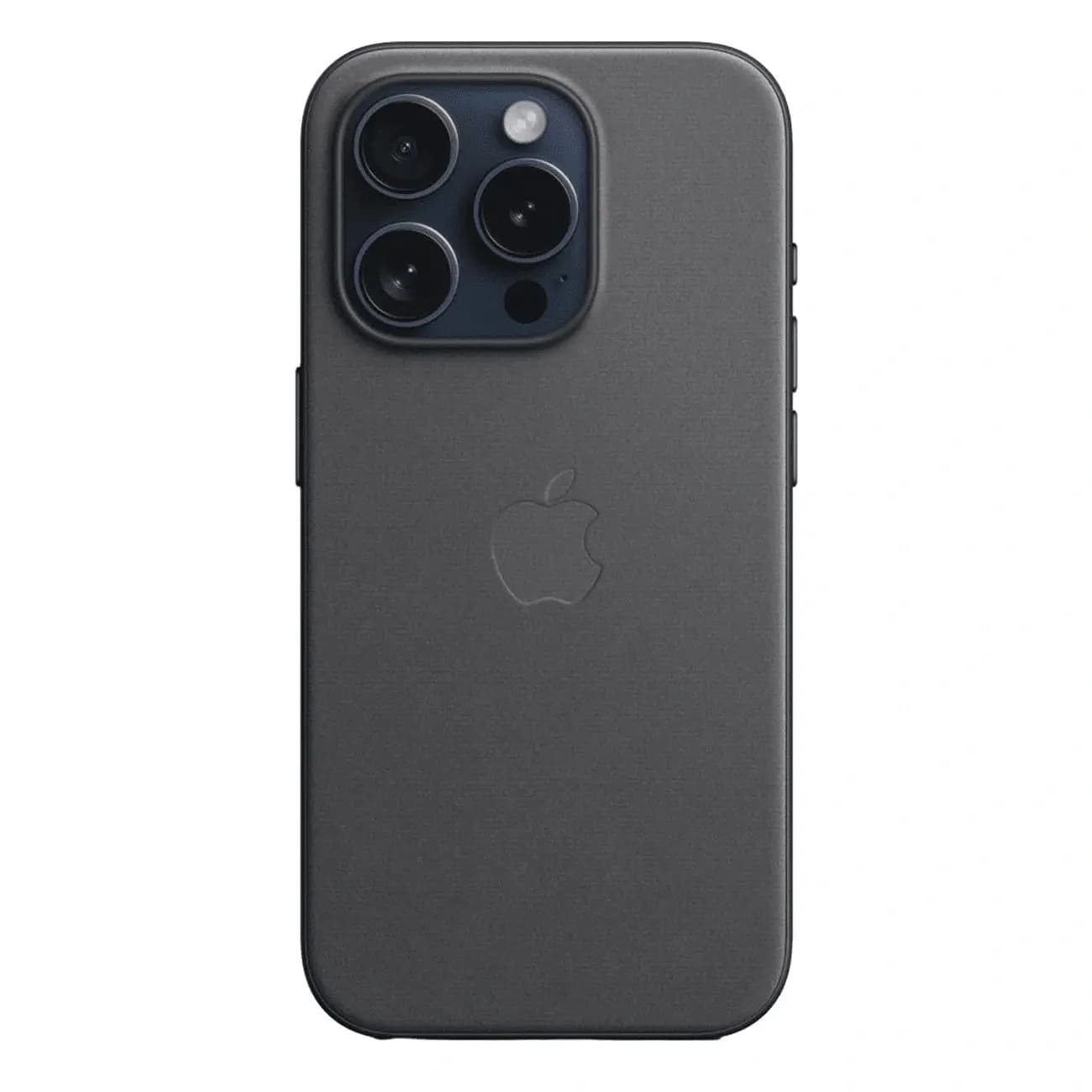 G‘ilof FineWoven iPhone 15 Pro Max uchun MagSafe himoyali Black — 2