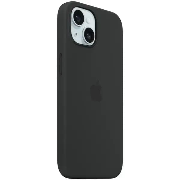 G‘ilof iPhone 15 uchun Black Silikon MagSafe — 1