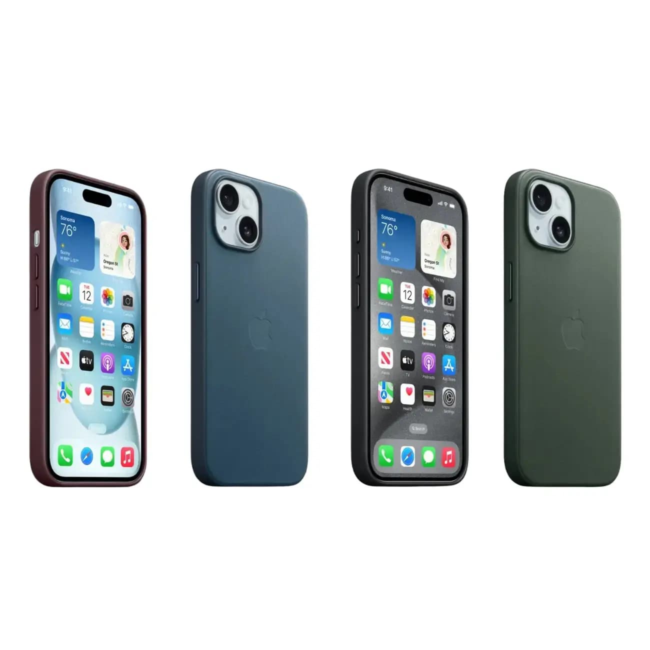 G‘ilof iPhone 15 uchun Black Silikon MagSafe — 5
