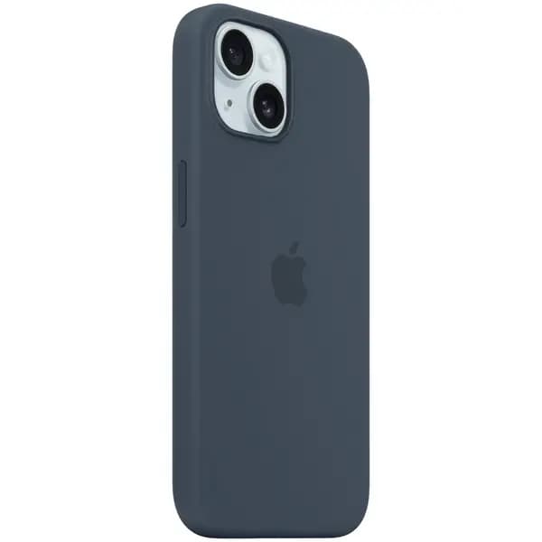 Silikon g‘ilof iPhone 15 uchun Storm Blue MagSafe — 1