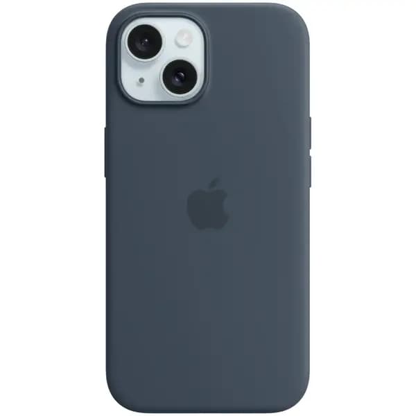 Silikon g‘ilof iPhone 15 uchun Storm Blue MagSafe — 2
