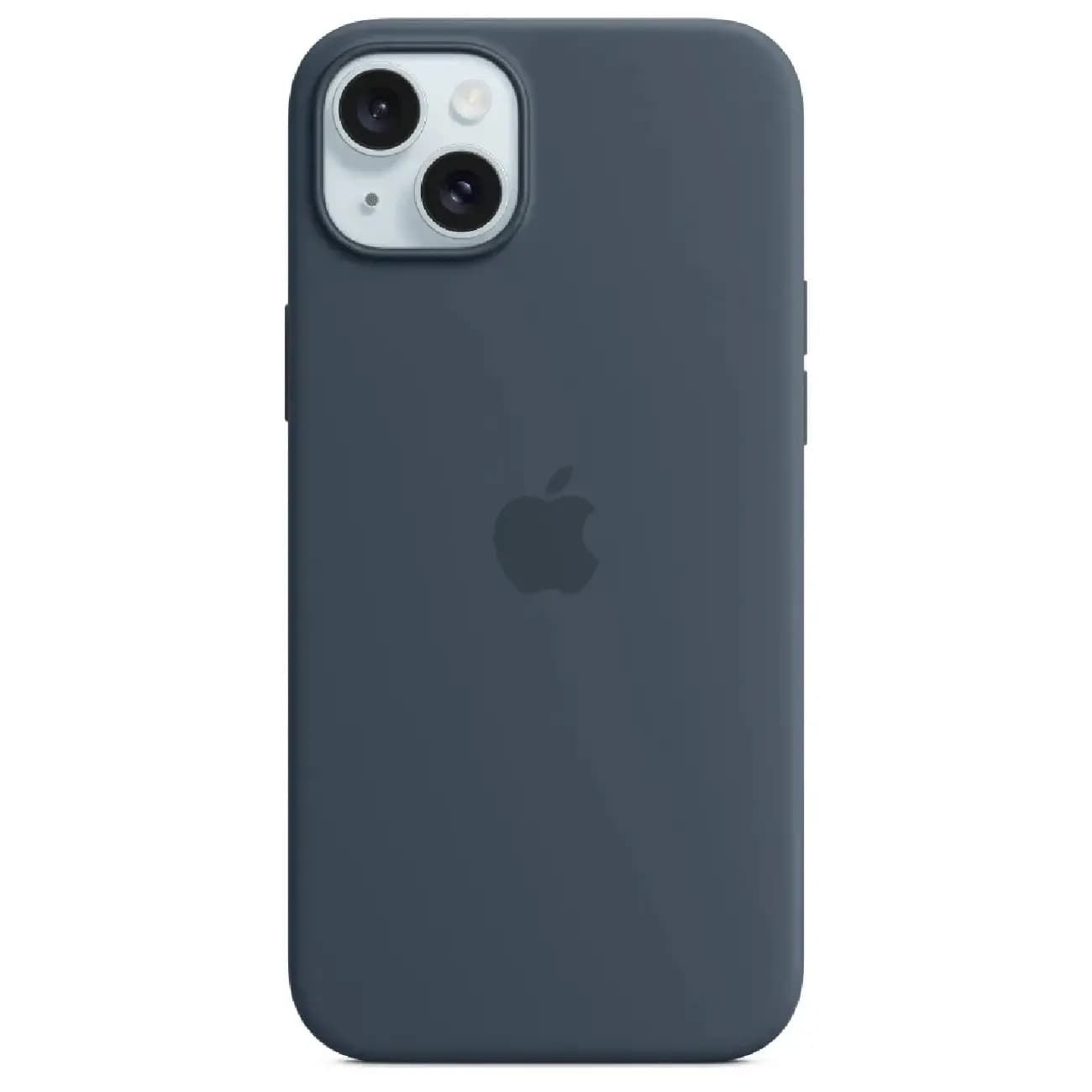 iPhone 15 Plus uchun To‘q ko‘k Silikon MagSafe g‘ilof — 1