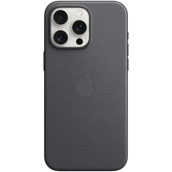 iPhone 15 Pro uchun Qora MagSafe himoyali FineWoven g‘ilofi — 1