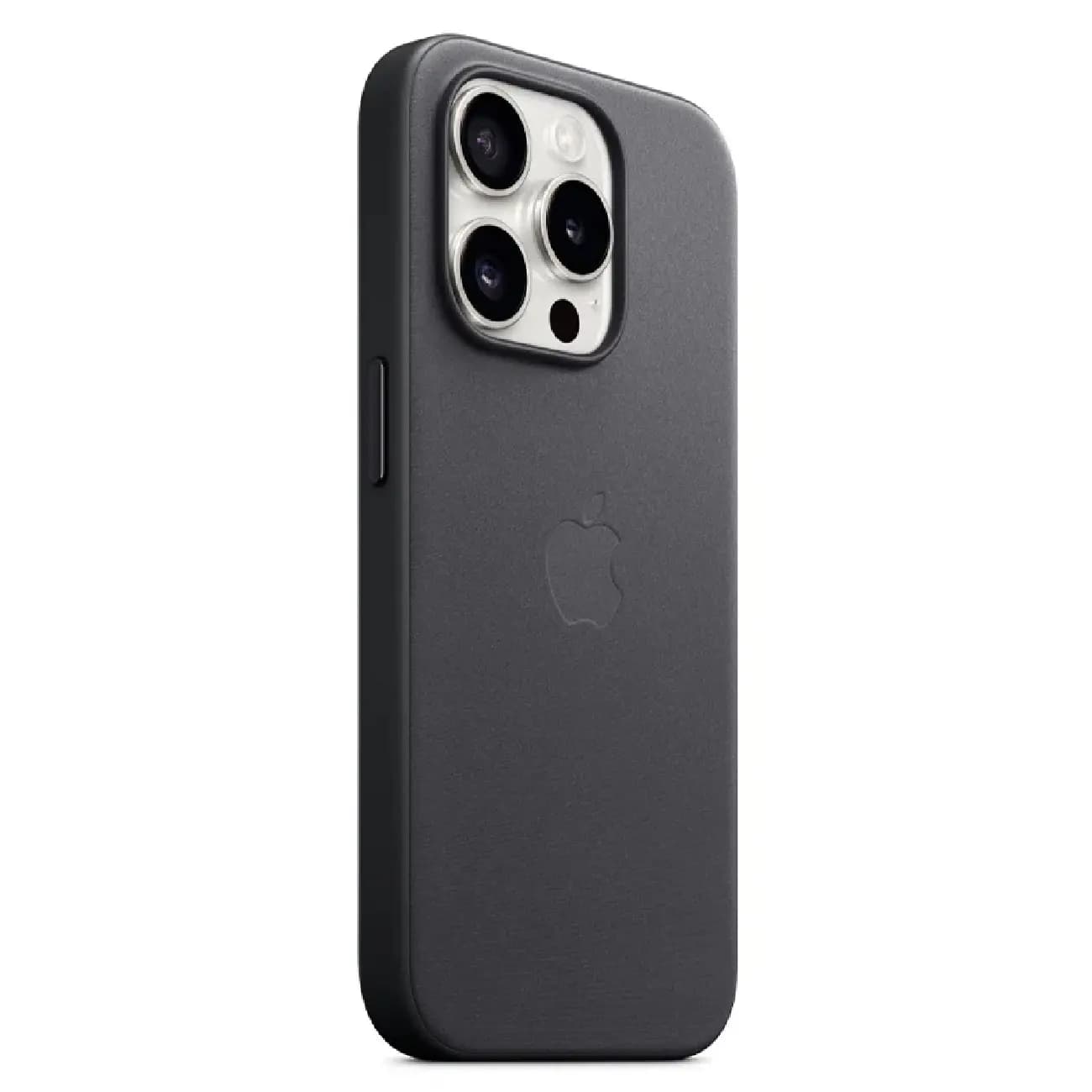 iPhone 15 Pro uchun Qora MagSafe himoyali FineWoven g‘ilofi — 3