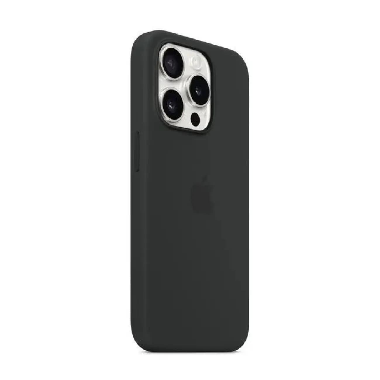 iPhone 15 Pro uchun Qora Silikon MagSafe g‘ilof — 2