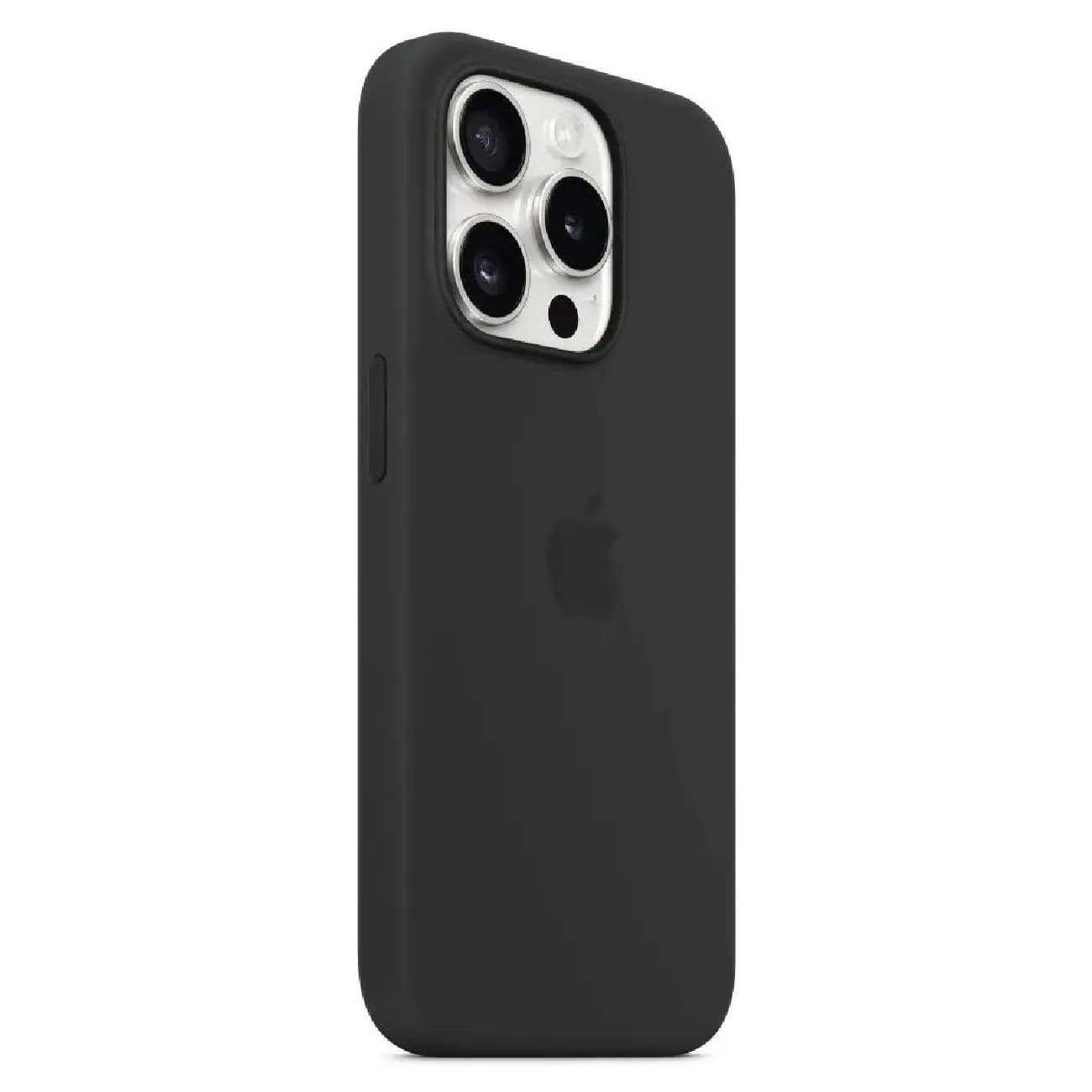 iPhone 15 Pro Max uchun Qora Silikon MagSafe g‘ilof — 4