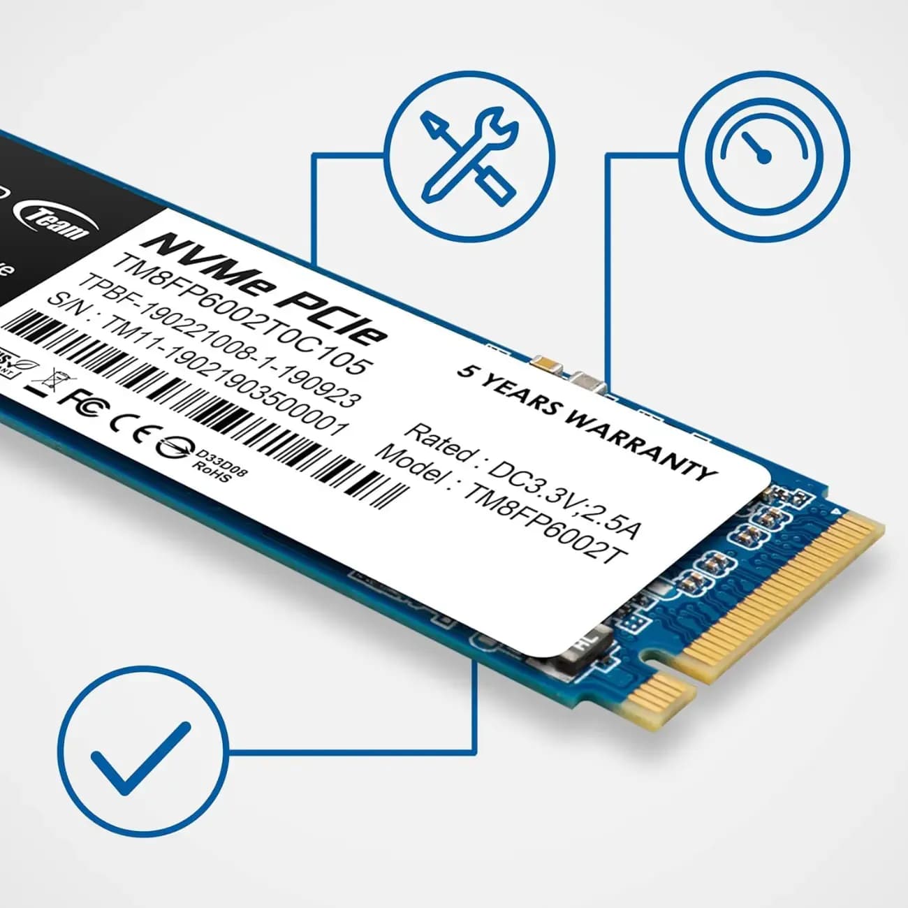 SSD xotirasi Teamgroup 1TB SATA III — 4