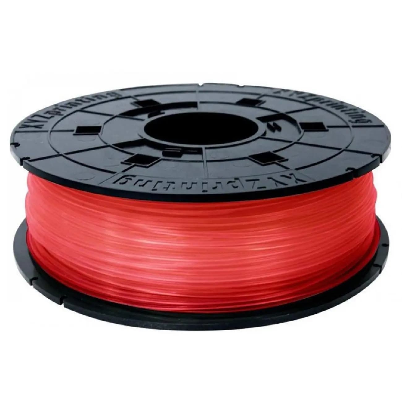 Ip g‘altagi 1.75mm/0.6kg PLA XYZprinting Filament da Vinci uchun, shaffof qizil — 1