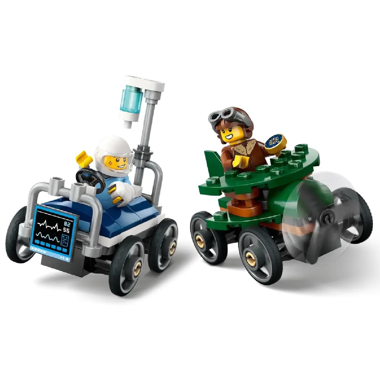 Konstruktor LEGO City “Poyga: samolyot kasalxona krovatiga qarshi” 60459 — 3