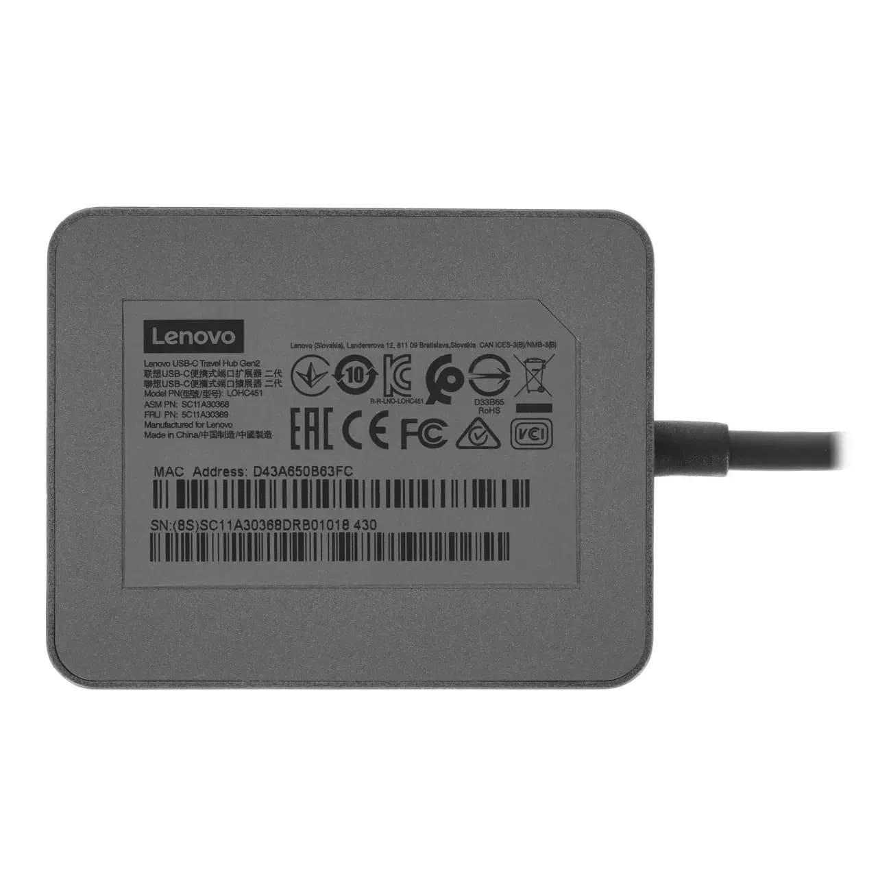 Dok stansiya Lenovo Gen2 USB-C to Ethernet, HDMI, VGA, USB-A — 4