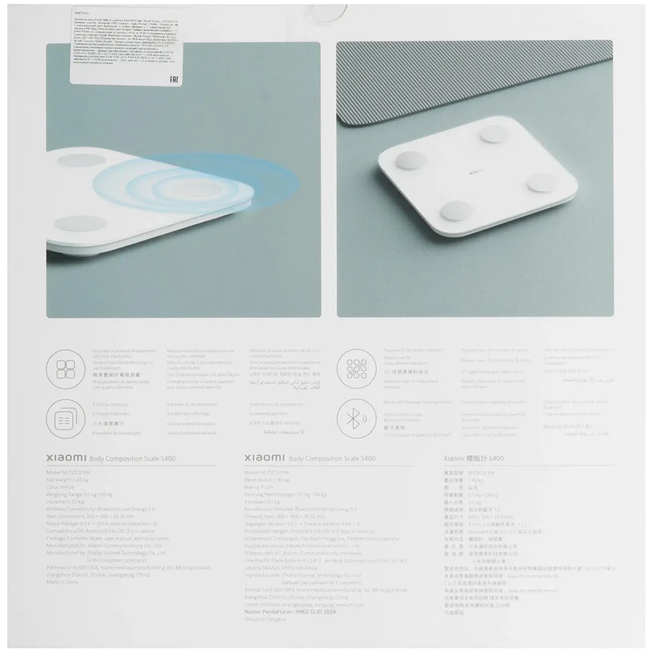 Pol tarozisi XIAOMI BODY COMPOSITION SCALE S400 — 6