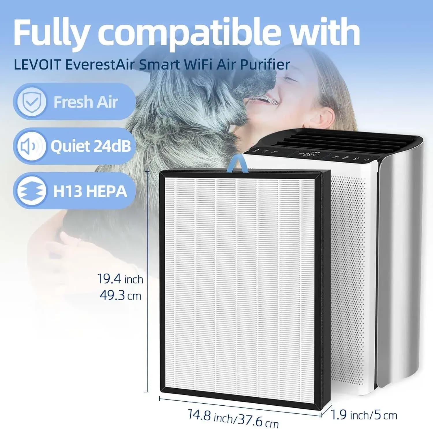 Havo tozalagich uchun filtr Levoit EverestAir RF — 2