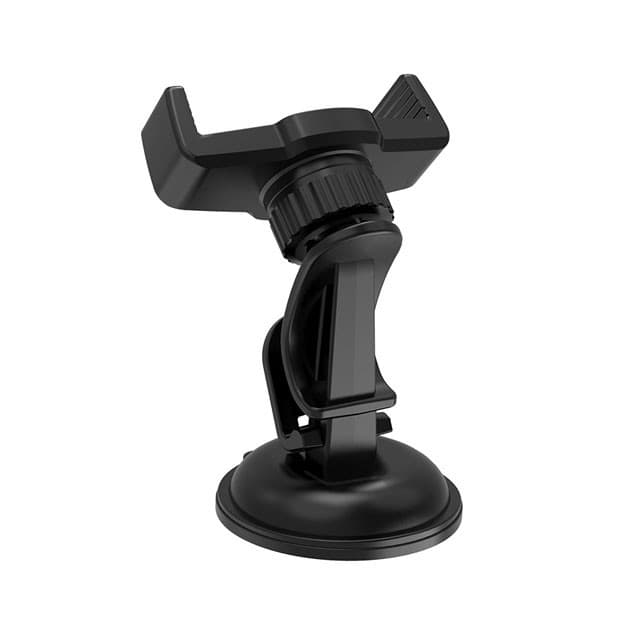 Hoco CA40 Refined suction cup base in-car dashboard phone holder, Black — 2