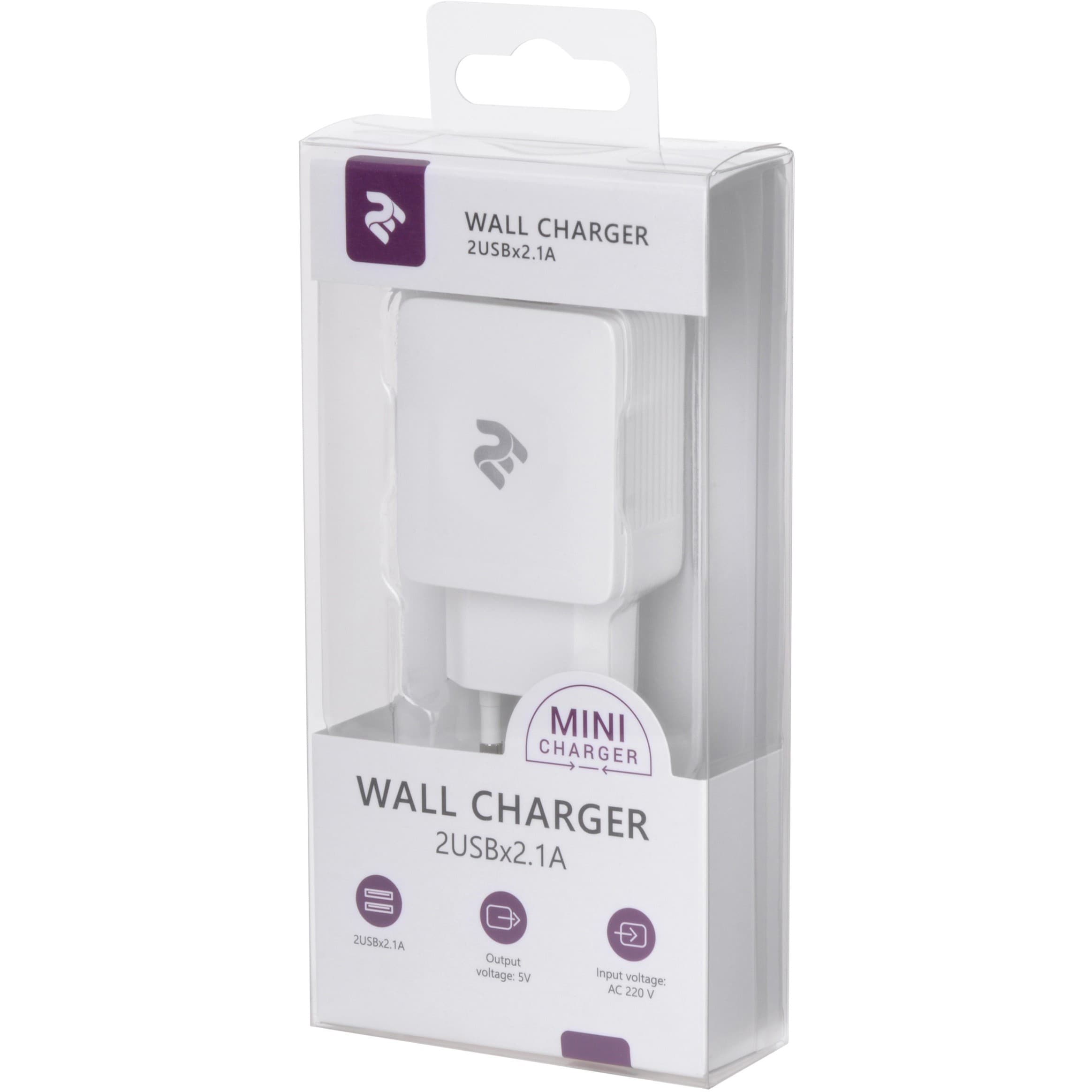 2E Accessories Wall Charger 2USBX2.1A, White (2E-WC4USB-W) — 4
