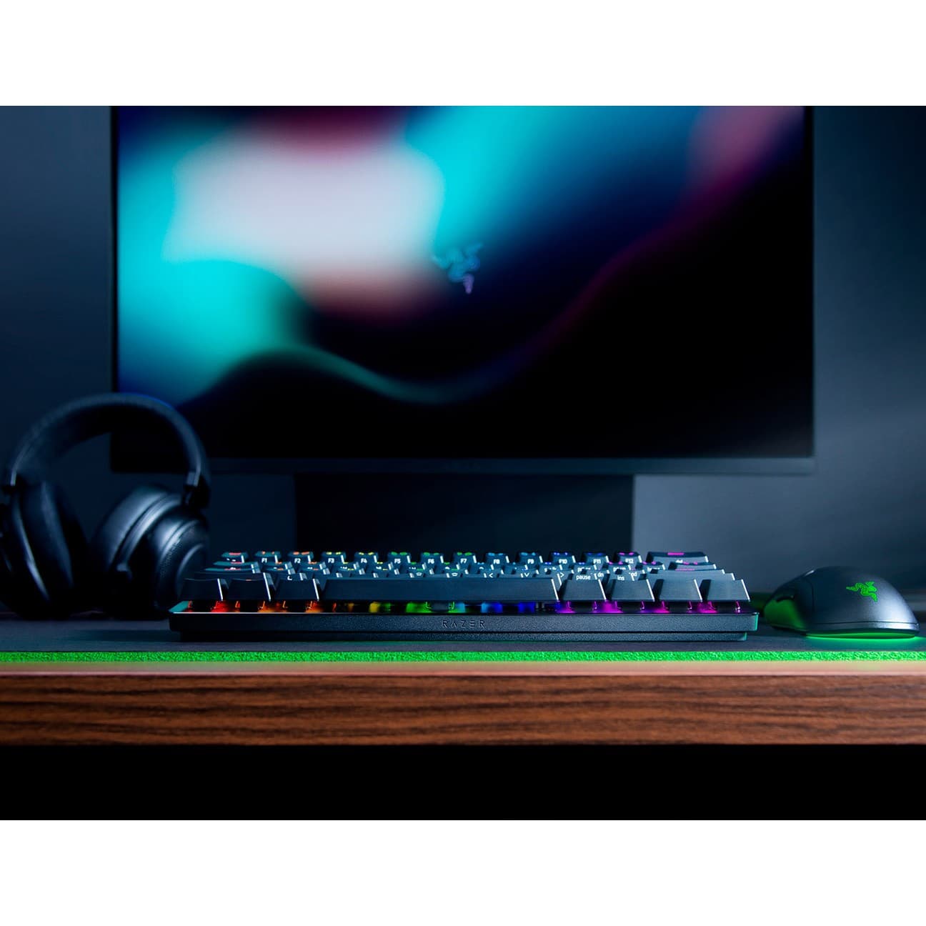 Klaviatura Razer Huntsman Mini Purple Switch, Black (RZ03-03390100-R3M1) — 2