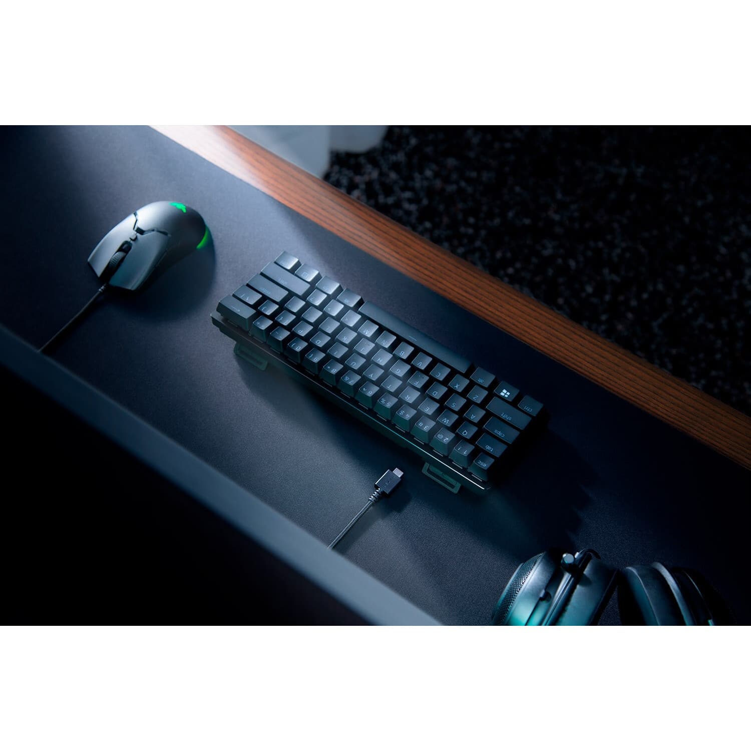 Klaviatura Razer Huntsman Mini Purple Switch, Black (RZ03-03390100-R3M1) — 3
