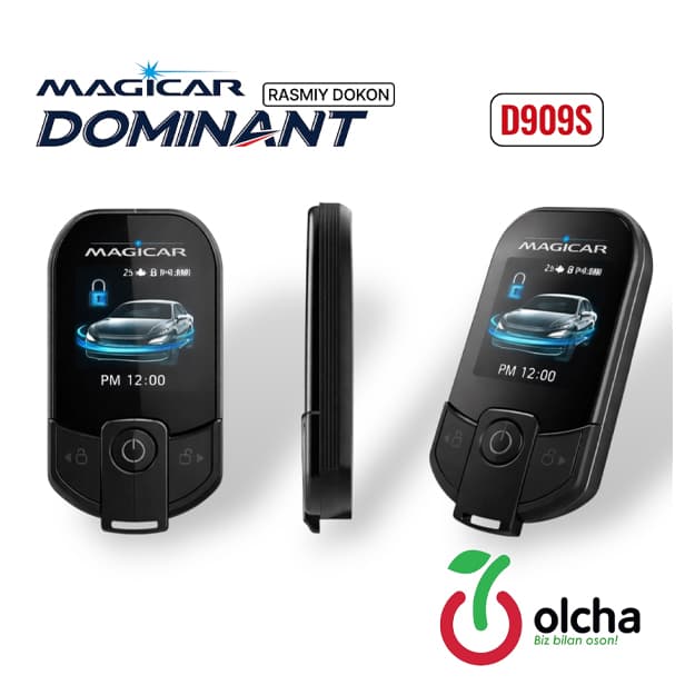 Signalizatsiya D909S avtomobili uchun masofadan boshqariladigan Dominant Magicar (Original) — 2
