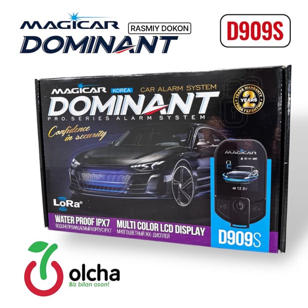 Signalizatsiya D909S avtomobili uchun masofadan boshqariladigan Dominant Magicar (Original) — 3