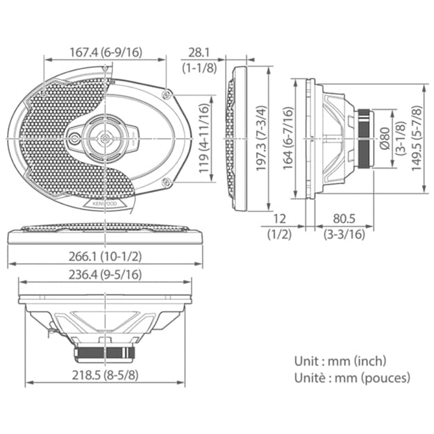 Akustika Kenwood KFC-S6976EX — 2