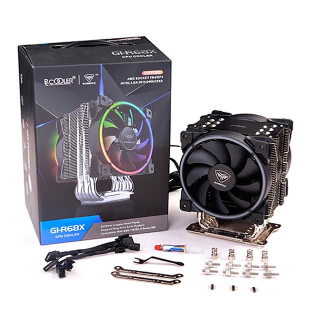 Кулер для процессора PCCooler GI-R68X RGB — 2