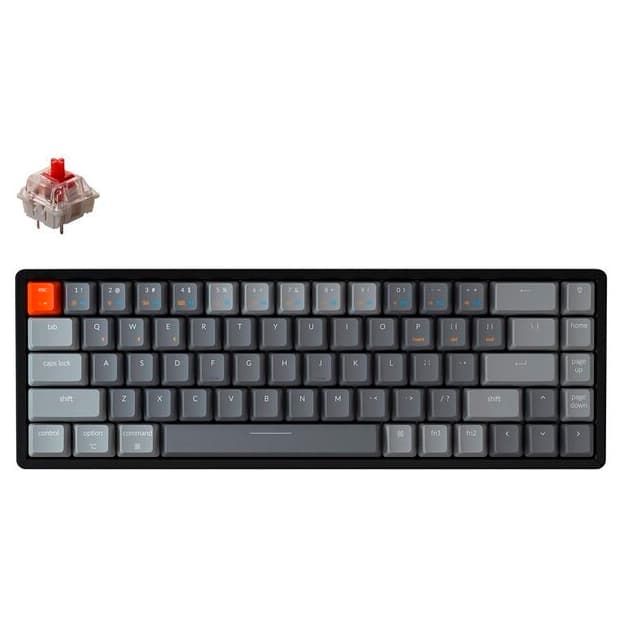 Klaviatura KEYCHRON K6 68 keys,Aluminum Frame,Hot-Swap,RGB,Wireless,Black (W1_KEYCHRON) — 1