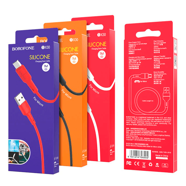 Kabel Borofone BX30 Silicone — 1