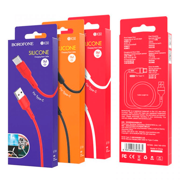 Kabel Borofone BX30 Silicone — 2