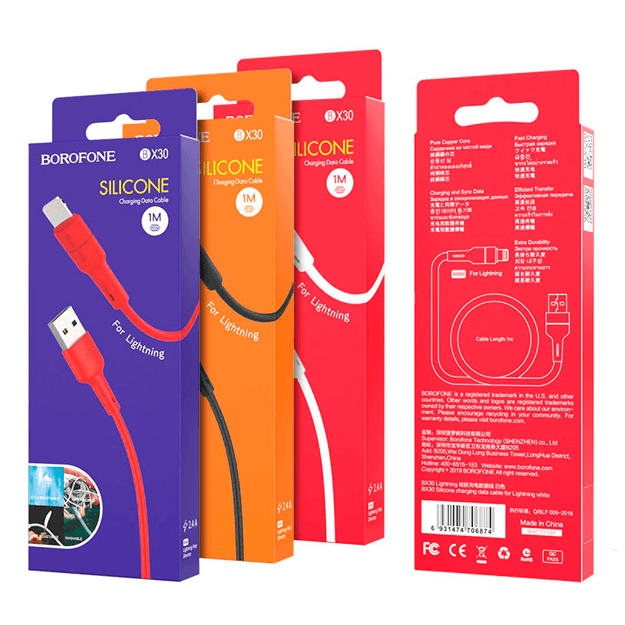 Kabel Borofone BX30 Silicone — 3