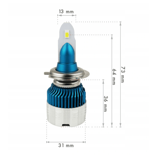 Автолампа Mi2 Led H7 — 2