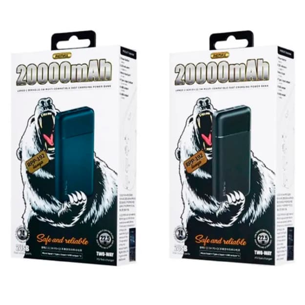 Tashqi akkumulyator Remax RPP 192 20000 mah — 2