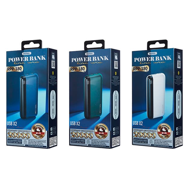 Tashqi akkumulyator Remax RPP 180 20000 mah — 2