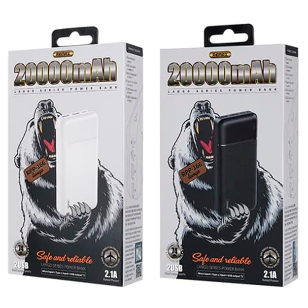 Tashqi akkumulyator Remax RPP 166 20000mah — 2