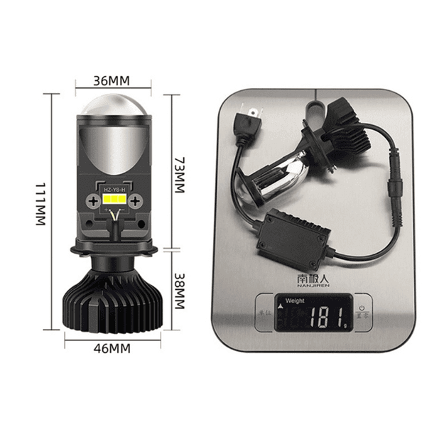 Avtomobil lampalari Y6 H4  mini linzalari — 3