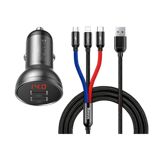 Avtomobil zaryadlovchi 2USB TZCCBX-0G 3x1 — 1