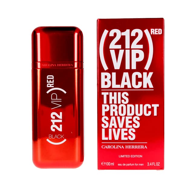 Carolina Herrera 212 Vip Black Red limited edition for men (M) EDP 100ML — 2