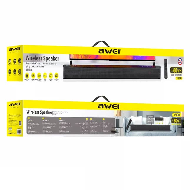 AVEI Y998 Bluetooth karnayiga ega atrofdagi uy kinoteatri — 2